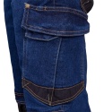 Spodnie wykonane z elastycznego jeansu rozm. 52 niebieskie Reis