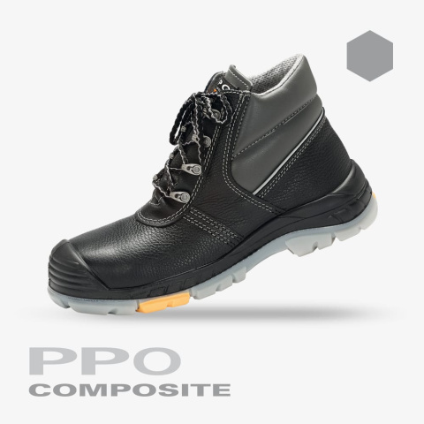 Buty robocze trzewiki z kompozytowym podnoskiem S3 rozm. 42 PPO 707 Buty robocze trzewiki z kompozytowym podnoskiem S3 rozm. 42 PPO 707