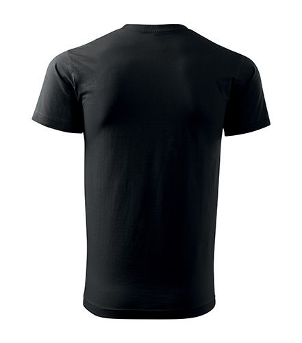Koszulka bawełniana męska BASIC 129 czarna XL Koszulka bawełniana męska BASIC 129 czarna XL