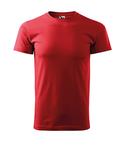 Koszulka bawełniana męska BASIC 129 czerwona XL Koszulka bawełniana męska BASIC 129 czerwona XL
