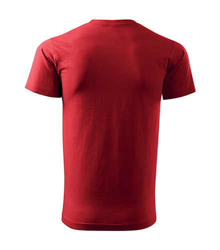 Koszulka bawełniana męska BASIC 129 czerwona XL Koszulka bawełniana męska BASIC 129 czerwona XL