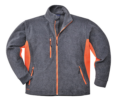 Bluza polarowa TX40 XL szaro-pomarańczowa Bluza polarowa TX40 XL szaro-pomarańczowa