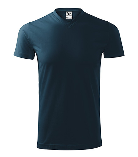 Koszulka bawełniana V-NECK GRANAT111 XXL