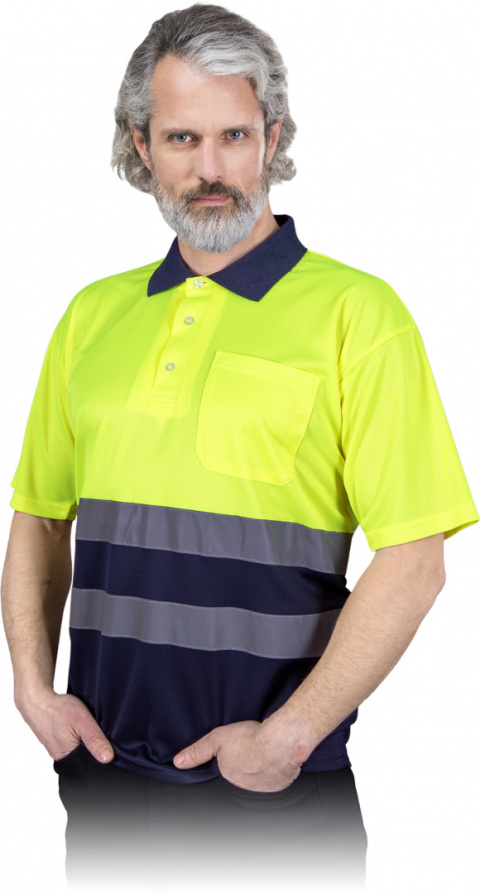 Koszulka polo odblaskowa POLO-NEO żółta 2XL Koszulka polo odblaskowa POLO-NEO żółta 2XL