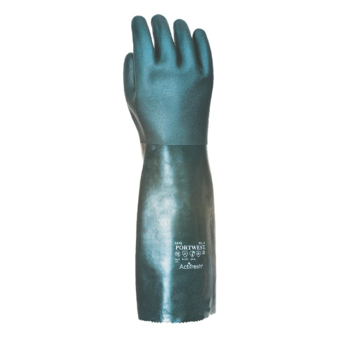 Rękawice dwuwarstwowe kwasoochronne PCV 45cm A845 rozm. XL PORTWEST Rękawice dwuwarstwowe kwasoochronne PCV 45cm A845 rozm. XL PORTWEST