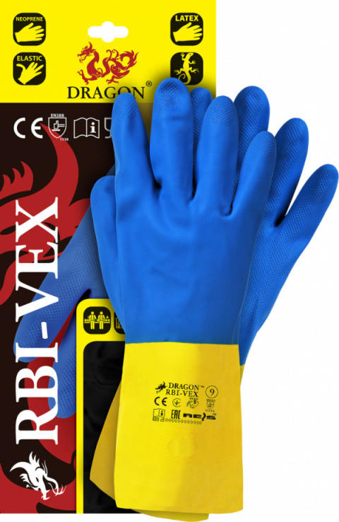 Rękawice ochronne z latexu i kauczuku neopren rozm. 8 Reis Rękawice ochronne z latexu i kauczuku neopren rozm. 8 Reis