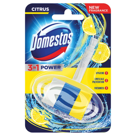 Kostka toaletowa Citrus 3w1 40g Domestos Kostka toaletowa Citrus 3w1 40g Domestos