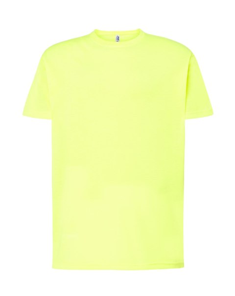 T-shirt koszulka bawełniana męska TSRA Żółty Fluo 150g rozm. L JHK T-shirt koszulka bawełniana męska TSRA Żółty Fluo 150g rozm. L JHK