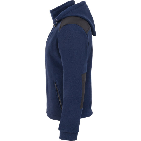 Bluza polarowa z kapturem granatowo - czarna 340g JHK Bluza polarowa z kapturem granatowo - czarna 340g JHK