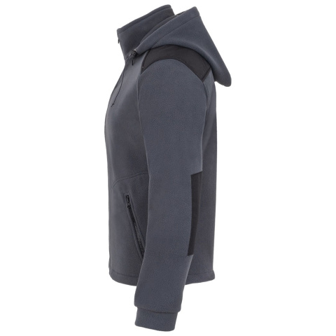 Bluza polarowa z kapturem grafitowo - czarna 340g JHK Bluza polarowa z kapturem grafitowo - czarna 340g JHK