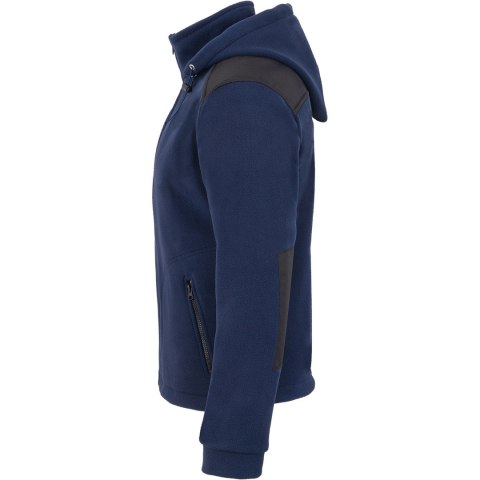 Bluza polarowa z kapturem rozm. XS granatowo - czarna 340g JHK Bluza polarowa z kapturem rozm. XS granatowo - czarna 340g JHK