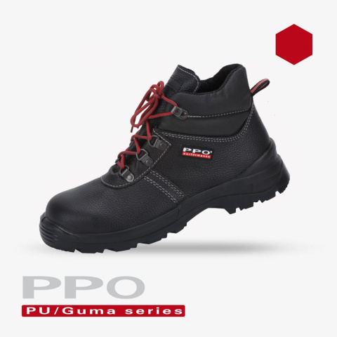 Buty robocze trzewiki z metalowym podnoskiem S3 rozm. 43 PPO 0373