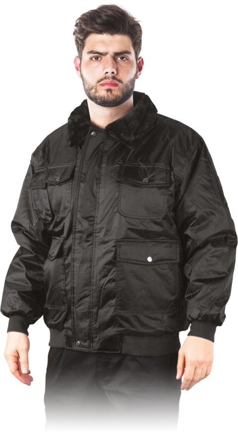 Kurtka ocieplana BOMBER dla ochrony czarna Reis Kurtka ocieplana BOMBER dla ochrony czarna Reis
