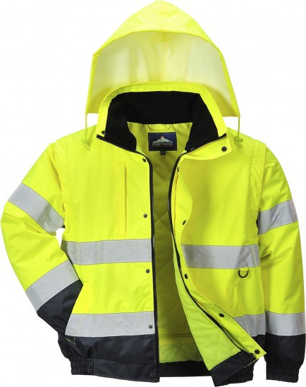 Kurtka ostrzegawcza 2w1 S468 rozm. XXL żółta PORTWEST Kurtka ostrzegawcza 2w1 S468 rozm. XXL żółta PORTWEST