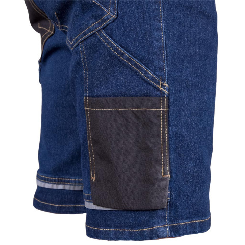 Spodnie krótkie wykonane z elastycznego jeansu rozm. 2XL niebieskie Reis Spodnie krótkie wykonane z elastycznego jeansu rozm. 2XL niebieskie Reis