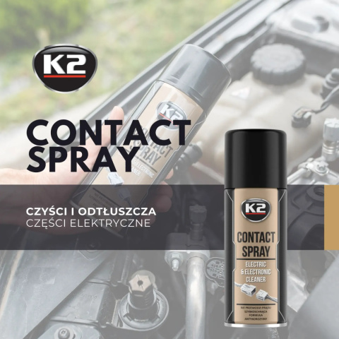 Spray do części elektrycznych czyści i odtłuszcza KONTAKT SPRAY 400 ml K2