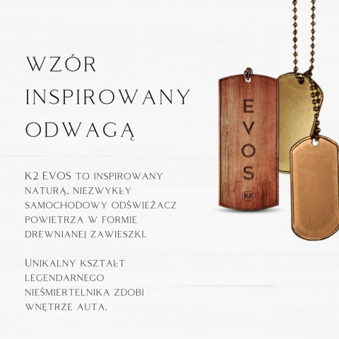Zapach do auta damski zawieszka drewniana EVOS GRACE Madam K2