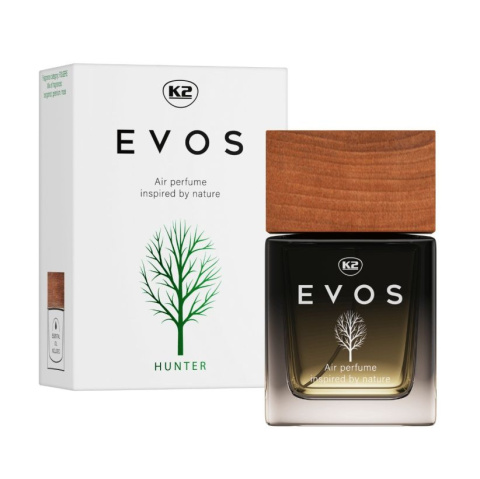 Zapach perfumy do auta EVOS Hunter flakon 50ml K2 Zapach perfumy do auta EVOS Hunter flakon 50ml K2