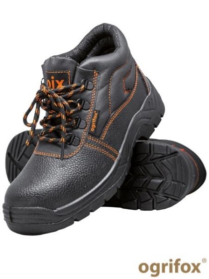 Buty Bezpieczne OIX Skórzane SB E FO SRC | Trzewiki Robocze | Stalowy Podnosek | Antypoślizgowe OGRIFOX