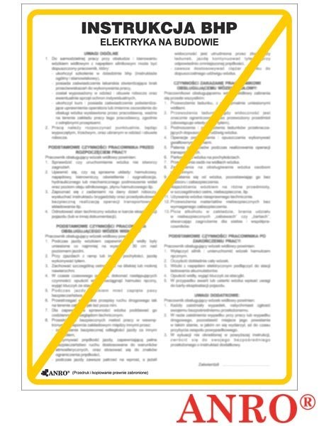 ZNAK BEZPIECZEŃSTWA ANRO ZNAK BEZPIECZEŃSTWA ANRO