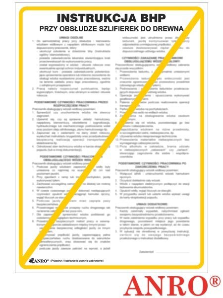 ZNAK BEZPIECZEŃSTWA ANRO ZNAK BEZPIECZEŃSTWA ANRO
