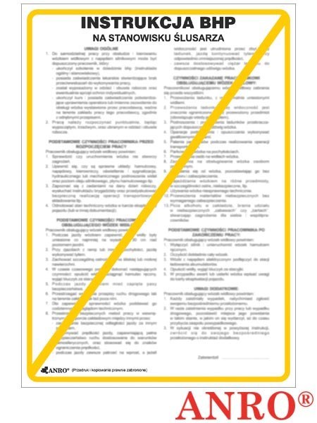 ZNAK BEZPIECZEŃSTWA ANRO ZNAK BEZPIECZEŃSTWA ANRO
