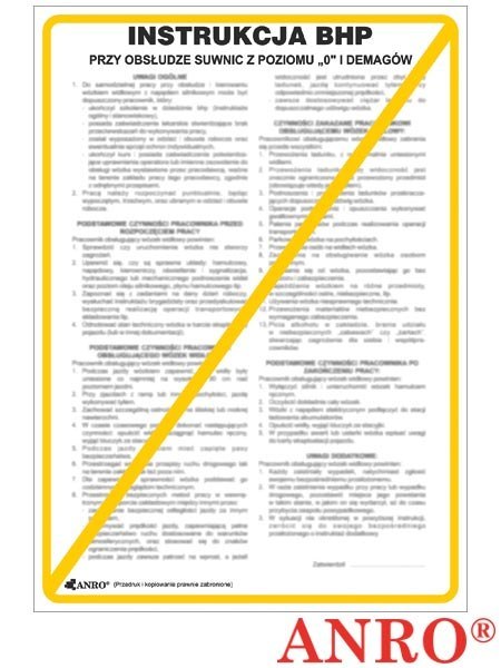 ZNAK BEZPIECZEŃSTWA ANRO ZNAK BEZPIECZEŃSTWA ANRO