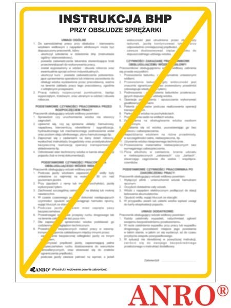 ZNAK BEZPIECZEŃSTWA ANRO ZNAK BEZPIECZEŃSTWA ANRO