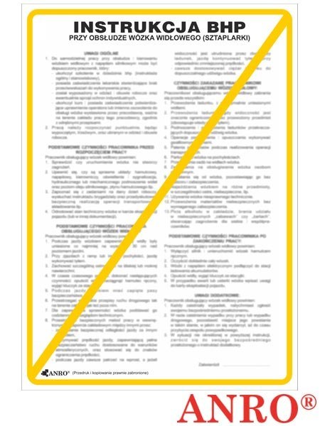 ZNAK BEZPIECZEŃSTWA ANRO ZNAK BEZPIECZEŃSTWA ANRO