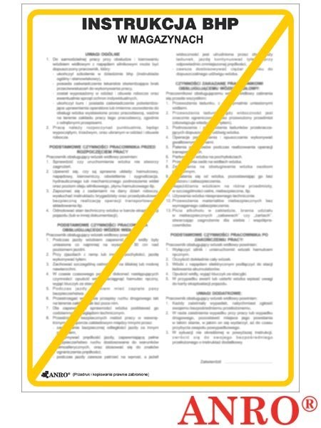 ZNAK BEZPIECZEŃSTWA ANRO ZNAK BEZPIECZEŃSTWA ANRO