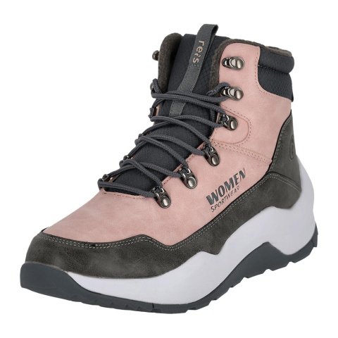 Buty damskie PICCOLA – Lekkie trekkingowe trzewiki z PU/Oxford, na co dzień i w góry REIS Buty damskie PICCOLA – Lekkie trekkingowe trzewiki z PU/Oxford, na co dzień i w góry REIS