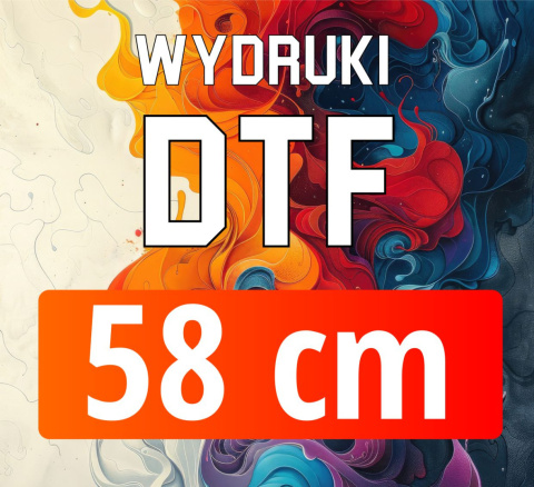 Nadruki DTF wydruk do samodzielnego wgrzania 58 cm x 1 mb Nadruki DTF wydruk do samodzielnego wgrzania 58 cm x 1 mb