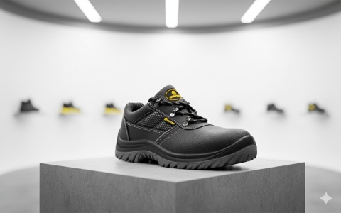 Półbuty robocze S3 rozm. 46 z metalowym podnoskiem i wkładką antyprzebiciową – antypoślizgowe MONTER